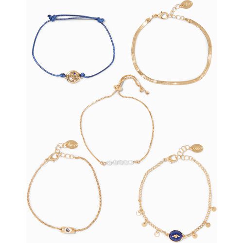 Bracelets couleur aux designs variés mauvais œil - Lot de 5 - Claire's - Modalova