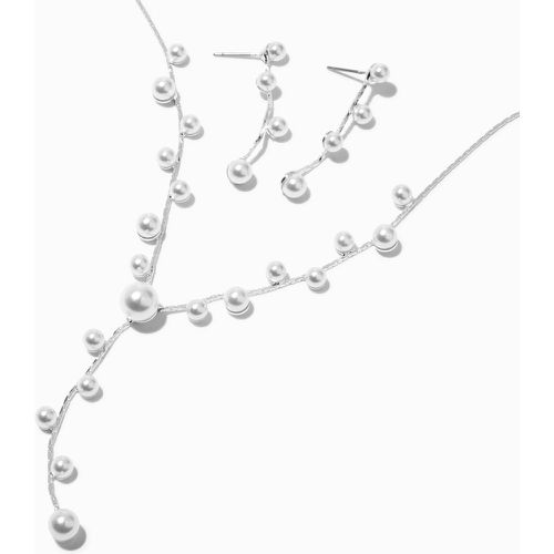 Parure de bijoux en Y perles d’imitation couleur argentée - Lot de 2 - Claire's - Modalova