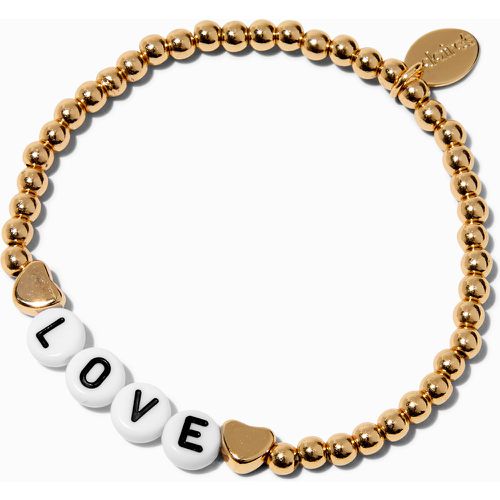 Bracelet élastique perlé couleur « Lover » - Claire's - Modalova