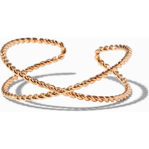 Bracelet manchette entrecroisé corde torsadée couleur - Claire's - Modalova