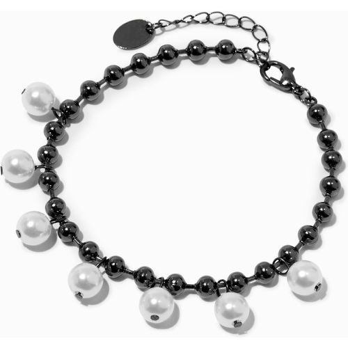 Bracelet de chaîne avec breloques perles d’imitation couleur - Claire's - Modalova