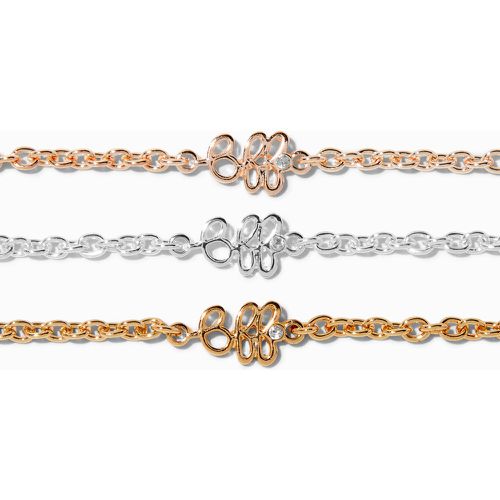 Bracelets avec inscription BFF en métaux mixtes best friends - Lot de 3 - Claire's - Modalova