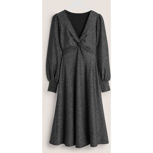 Black Sparkle Metallic Jersey Midi Dress - Boden - Modalova