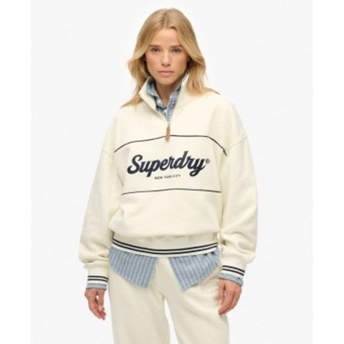 W2012380A Sweat Country Club Loose 1/4 Zip en cassé (L), Casuel, Coton - Superdry - Modalova