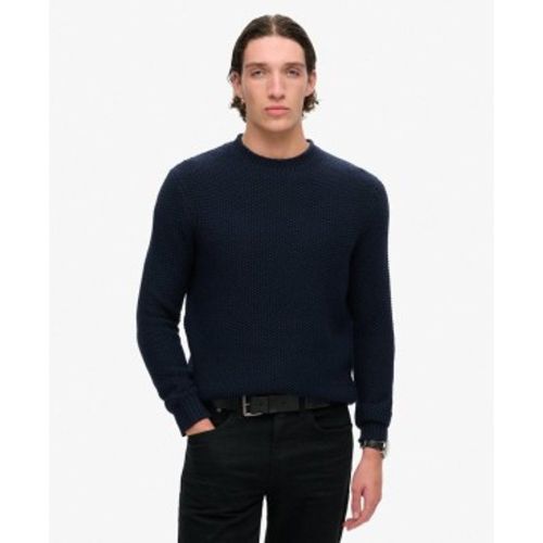 M6110628A Pull marin en maille texturée Merchant (S), Casuel, Coton - Superdry - Modalova