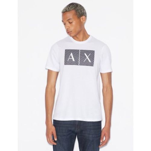 NZTCKZ8H4Z1100 T-shirt à carreaux (L), Casuel, Coton, Manche courte - A|X Armani Exchange - Modalova