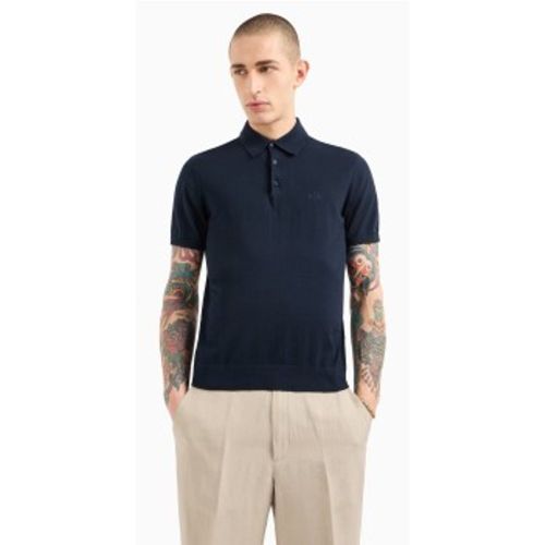 NZF5DZM3JZ1510 Polo tricoté (S), Casuel, Coton, Manche courte - A|X Armani Exchange - Modalova
