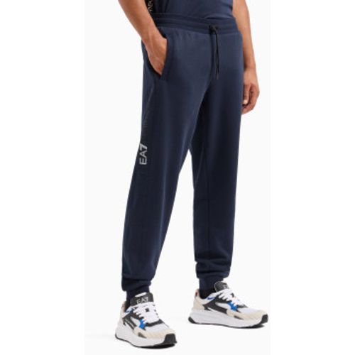 DPP58_PJVTZ Bas de survêtement avec logo en coton mélangé (S), Casuel, Sport, Multisport - EA7 - Modalova