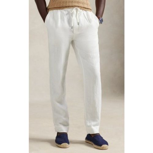 Pantalon en lin Slim Tapered Fit (S), Blanc, Casuel - Lauren Ralph Lauren - Modalova
