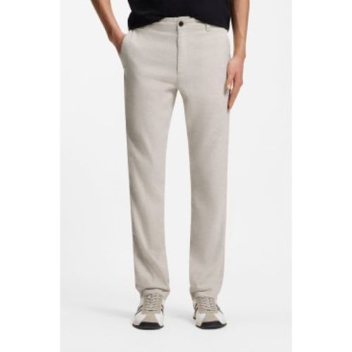 Pantalon en lin avec logo (34/36), Casuel - Boss - Modalova