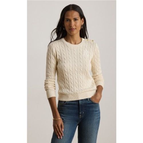 P14039003 Pull en point de torsades avec boutons (XS), Casuel, Viscose, Manche longue - Lauren Ralph Lauren - Modalova