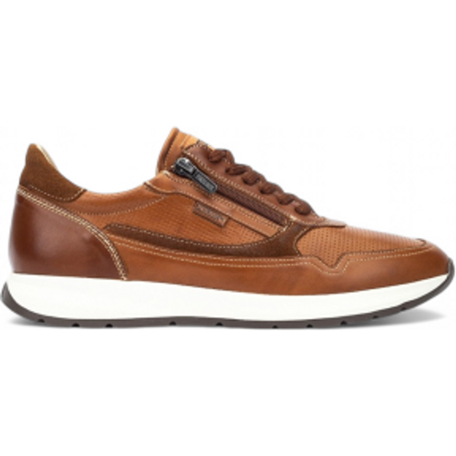 M2B-6263C1 Baskets en cuir marron Getafe (40), Plat, Lacets, Fermeture éclair, Casuel - Pikolinos - Modalova