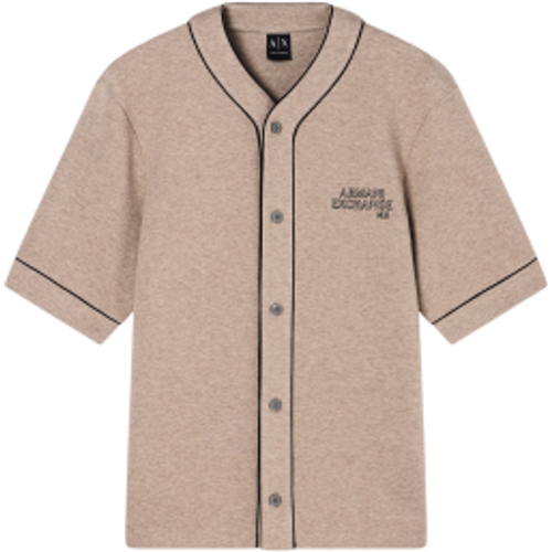 XM002012AF10818O6013 T-shirt de baseball « Driftwood » (XL), Casuel, , Coton, Manche courte - A|X Armani Exchange - Modalova