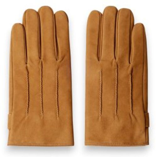 HM0400134 Gants en cuir Commuter Nubuck Touch marron (M), Casuel, Classique - Hackett London - Modalova