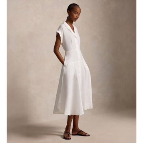 B22538001 Robe chemisier en lin à manches courtes cassé (34), Casuel, Manche courte - Polo Ralph Lauren - Modalova