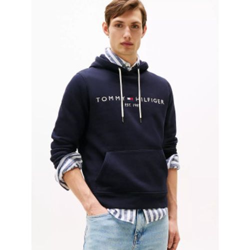 MW0MW10752 Sweatshirt Core Logo (S), Casuel, Polyester, Manche longue, Le coton biologique, Marine - Tommy Hilfiger - Modalova