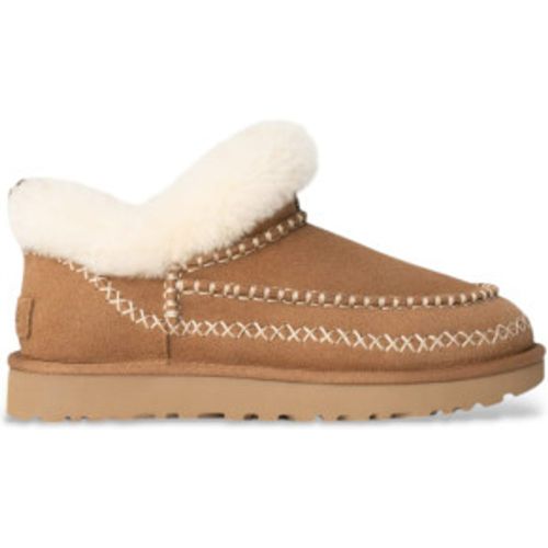 Classic Ultra Mini Alpine Leather Booties Brown (36), Cuir, Marron, Plat, Aucun, Casuel - Ugg - Modalova