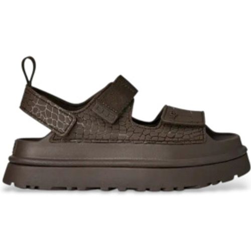GoldenGlow Sandales en cuir marron gaufré (39), 3 à 5 cm, Velcro, Casuel - Ugg - Modalova