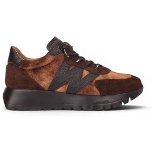 A-24111 Baskets en Cuir Odisei01 marron (36), Plat, 1 à 3 cm, Lacets, Casuel - Wonders - Modalova
