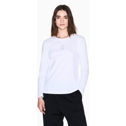 XW001350AF17172U0002 T-shirt rond (XS), Casuel, Coton, Manche longue - A|X Armani Exchange - Modalova