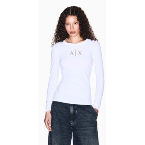 XW001365AF16294U0002 T-shirt One (XS), Casuel, Coton, Manche longue - A|X Armani Exchange - Modalova