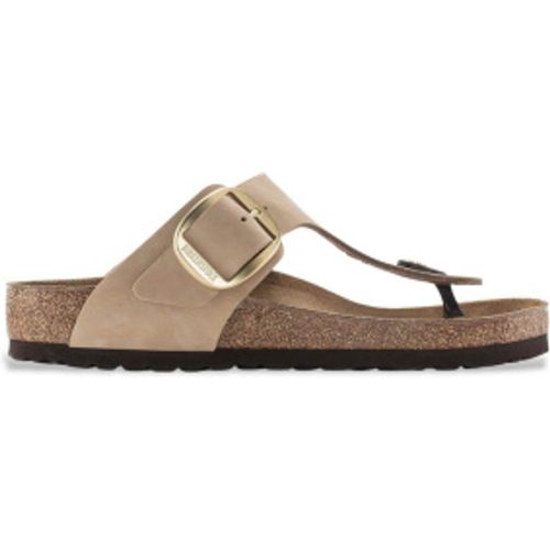 Sandales en Cuir Nubuck Gizeh Big Buckle (Coupe Étroite) (38), Plat, Aucun, Casuel - Birkenstock - Modalova