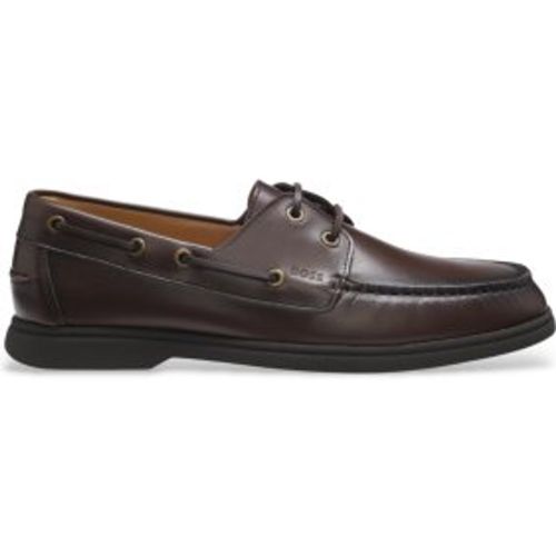 Chaussures en cuir Sienne Boat marron (42), Plat, Lacets, Casuel, Classique - Boss - Modalova