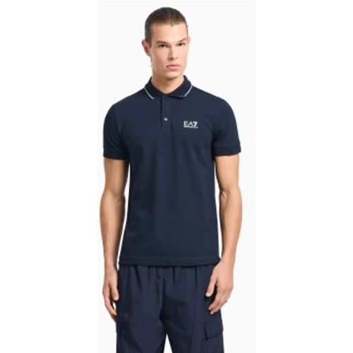 NPF16_PJVUZ Polo Core Identity (M), Casuel, Sport, Coton, Multisport, Manche courte, Marine - EA7 - Modalova