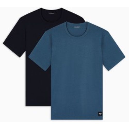EM000391_AF20673 Set 2 T-shirts Essential Logolabel , (XL), Homewear, Coton, Manche courte - Emporio Armani - Modalova