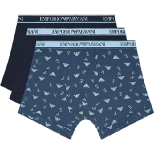 EM000371_AF20669 Set 3 Core Logobanda boxers (M), Homewear, Coton, Marine - Emporio Armani - Modalova