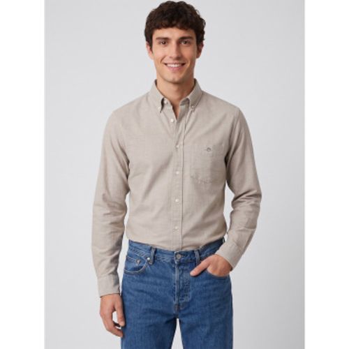 Chemise Oxford classique Regular Fit (S), Casuel, Gris, Coton, Manche longue - Gant - Modalova