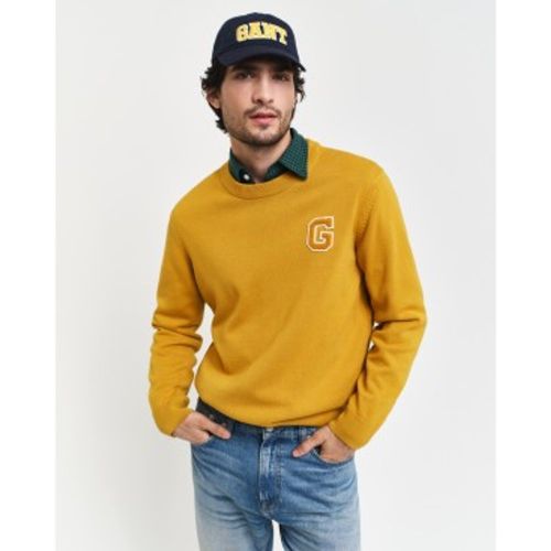 Pull à col rond avec badge (XL), Casuel, Coton - Gant - Modalova