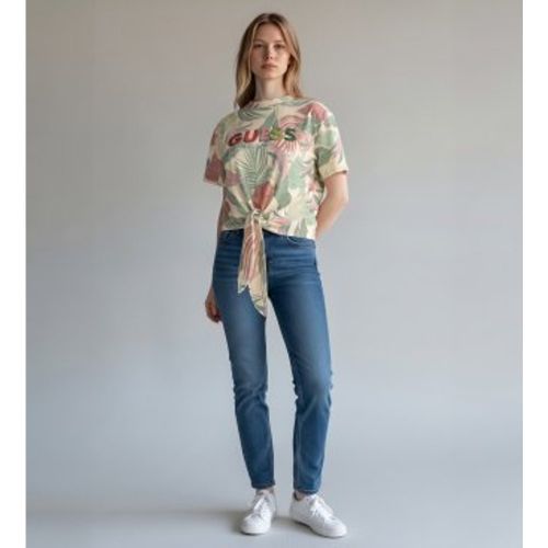 W6GI09K3024 T-shirt coupe Script (S), Casuel, Coton, Manche courte - Guess - Modalova