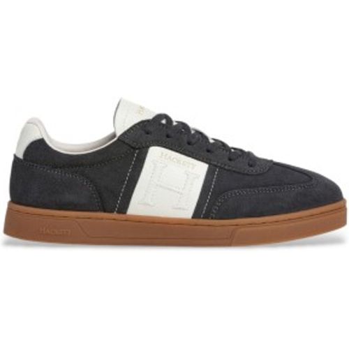 HMS200054 Harper League Leather Sneakers (43), Cuir, Noir, Plat, Lacets, Casuel - Hackett London - Modalova