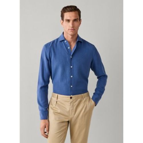 HM3010765 Chemise Gmd Texture (S), Casuel, Classique, Manche longue, Lyocell - Hackett London - Modalova