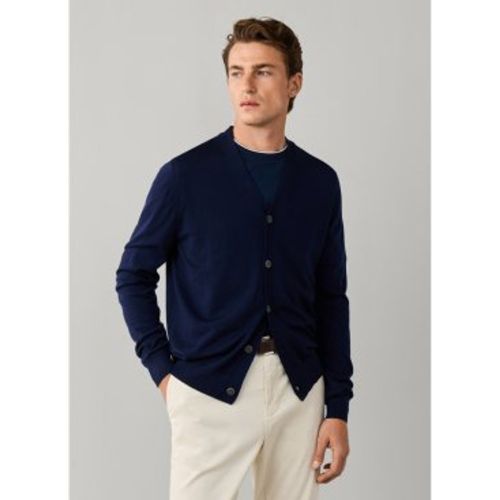 HM7000206 Cardigan Ess Merino (M), Casuel, Laine, Classique - Hackett London - Modalova