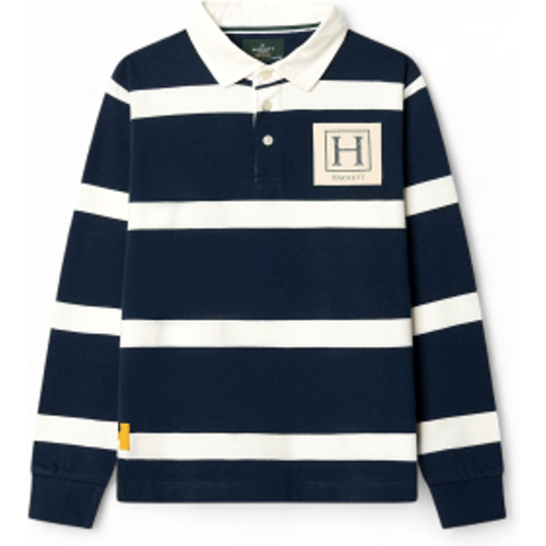 Pour garçon. HK5700008 Polo rugby (2Años= 92cm), Casuel, Coton, Manche longue, mode enfantine - Hackett London - Modalova