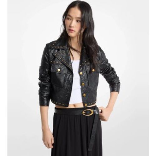 MT620LKL4K Veste en cuir FX cloutée, noire (36), Casuel, Polyester - Michael Kors - Modalova