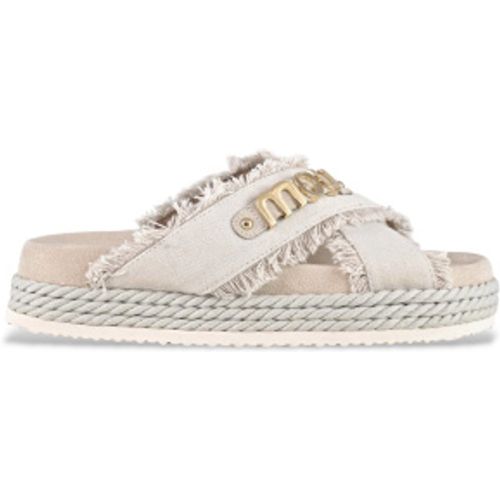 MU.SW451005K Sandales en daim croisées toile recyclée cassé (38), 3 à 5 cm, Cuir, Aucun, Casuel - Mou - Modalova