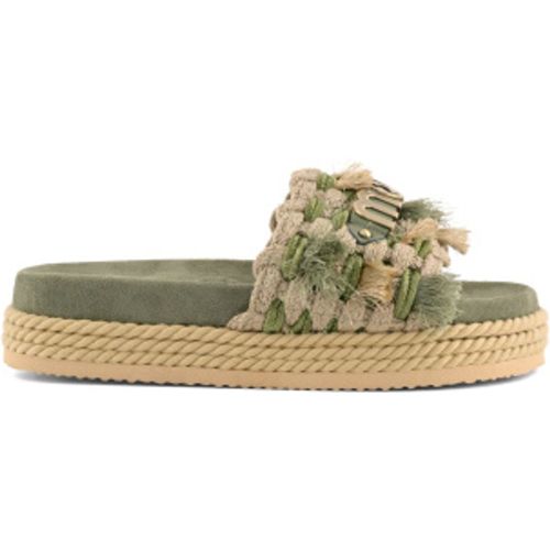 MU.SW451008K Sandales en daim Monoband à franges en corde (37), 3 à 5 cm, Cuir, Aucun, Casuel - Mou - Modalova