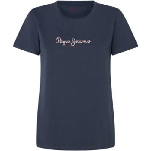 PL505951 T-shirt Fiore (XS), Casuel, Manche courte, Le coton biologique, Durable, Marine - Pepe Jeans - Modalova