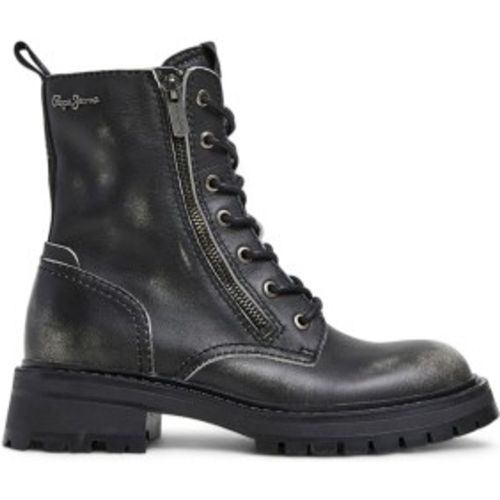PLS50548 Kane Rub Leather Ankle Boots (38), Cuir, 3 à 5 cm, Fermeture éclair, Casuel - Pepe Jeans - Modalova