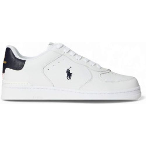P01636001 Baskets en cuir Masters Court (41), Plat, Lacets, Casuel - Polo Ralph Lauren - Modalova