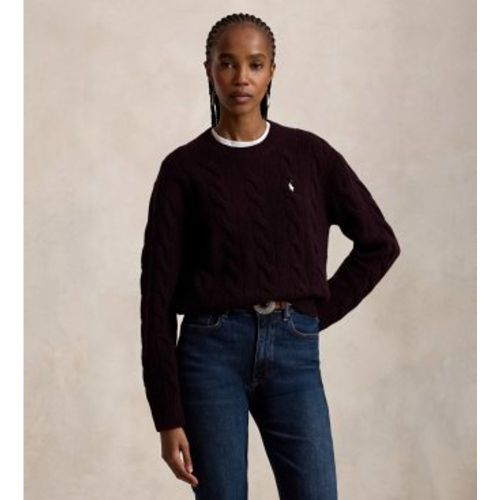 A91216013 Pull en laine et cachemire lilas (XS), Casuel, , Manche longue - Polo Ralph Lauren - Modalova