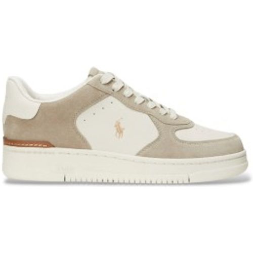 Baskets Masters Court en cuir et daim (37), Plat, Lacets, Casuel - Polo Ralph Lauren - Modalova