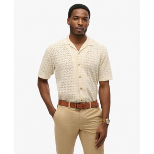 M4011058A Chemise en maille texturée (L), Casuel, Coton, Manche courte - Superdry - Modalova