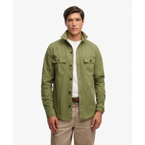 M4011143A Chemise Military verte (L), Casuel, Coton, Manche longue - Superdry - Modalova