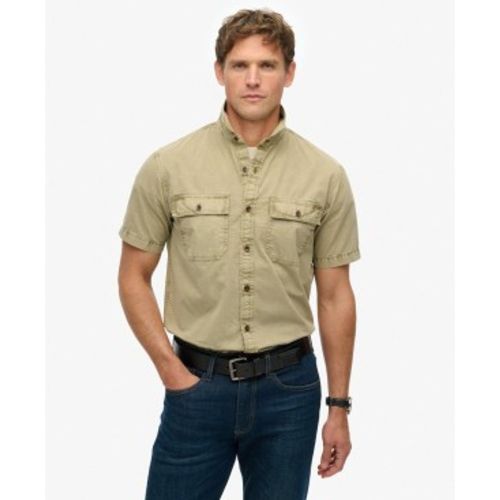 M4010946A Chemise Military beige (S), Casuel, Coton, Manche courte - Superdry - Modalova