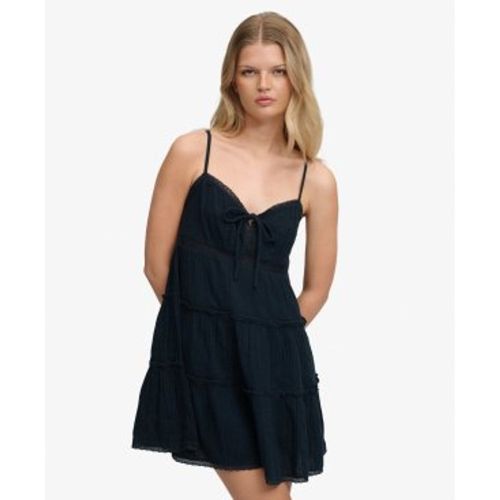 W8012115A Robe Mini Cheesecloth Tiered (S), Casuel, Coton, Sans manches / bretelles - Superdry - Modalova