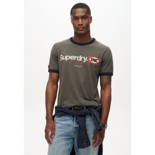 M1012023A T-shirt Core Ringer Workwear (M), Casuel, Coton, Manche courte - Superdry - Modalova